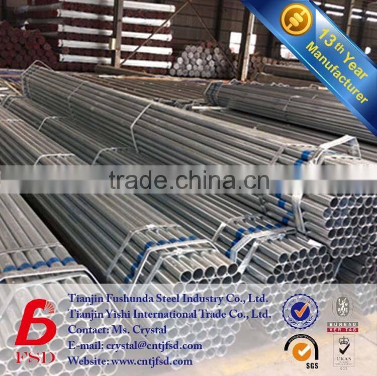 1" pre galvanized pipe,gi steel tube for greenhouse