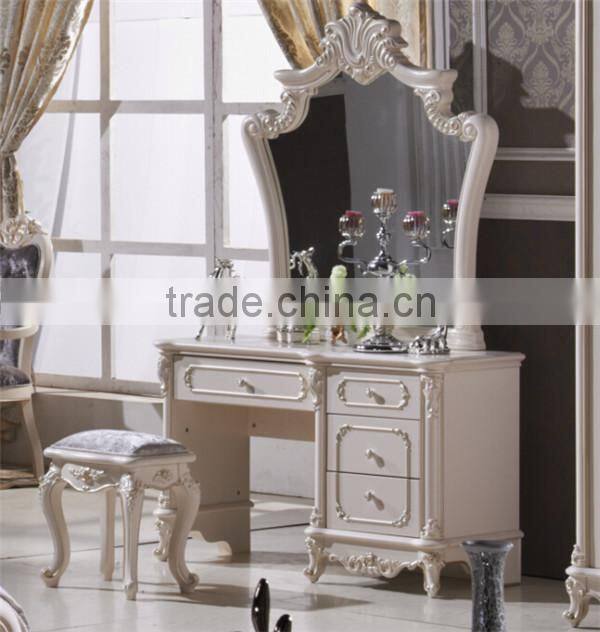 dresser table with mirror / alibaba antique style bedroom set furniture / alibaba french bedroom baroque style L106