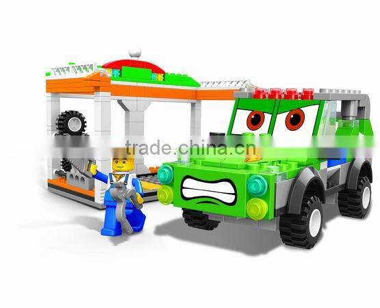 Assembly block racing car funny blocks play set