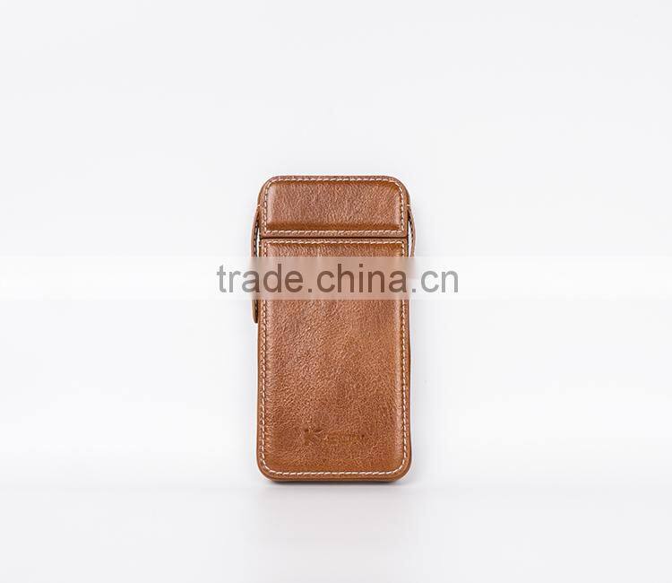 Top layer leather mobile phone real oem leather case for iphone6/plus