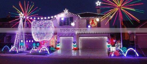 wholesale 13mm Round 2 Wires mix color rice light for christmas decoration