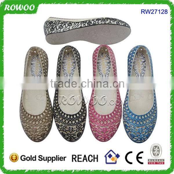 Comfortable jelly wedge PVC shoes nurse shoes with wedge heels