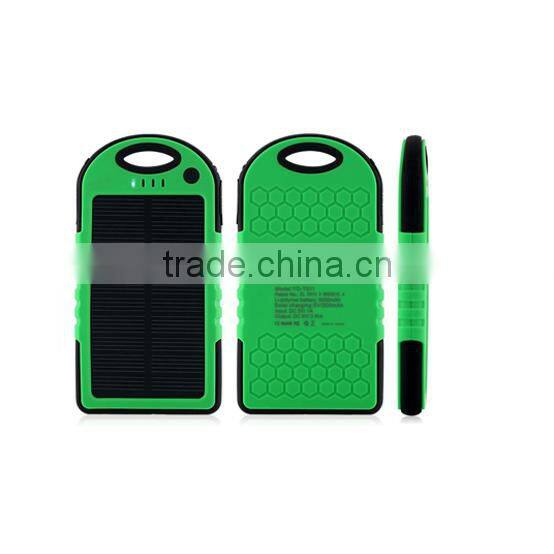 Outdoor 5000mah mobilr slim solar battery charger for phone case