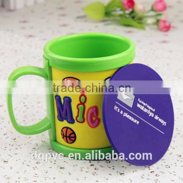 2015 New Design Fashion Soft PVC Coffee Cup Coaster