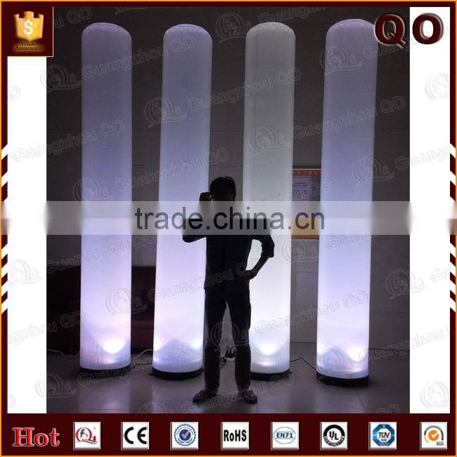hot high quality pillars columns inflatable lighting inflatable pillar for wedding