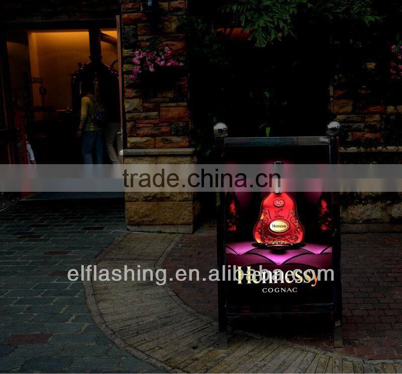 High brightness led writing board with snape frame