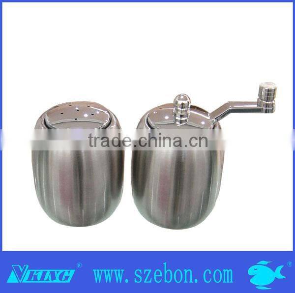 High quality stainless steel salt and pepper mill