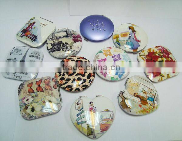 Makeup Metal Mirror in Aluminum High Quality Cosmetic Mirror/Compact Mirror