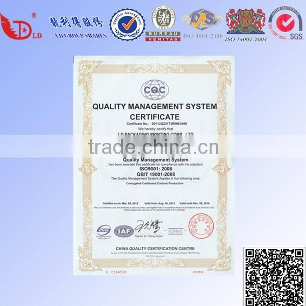 wholesale brown kraft packaging bag paper with color printing