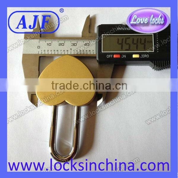 AJF 45mm heart love lock customize love Padlock