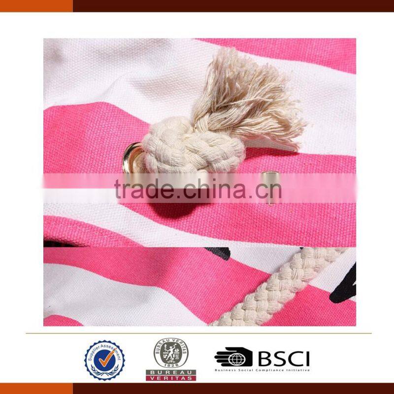 New Design Fashion Canvas Beach Bag for Ladies