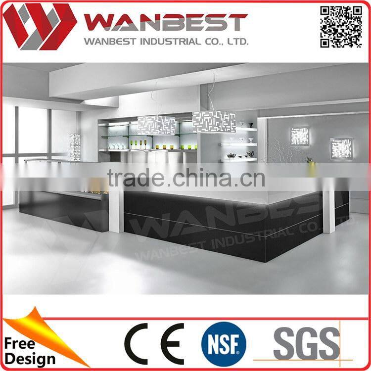 Made in china nice looking stainless steel bar counter table