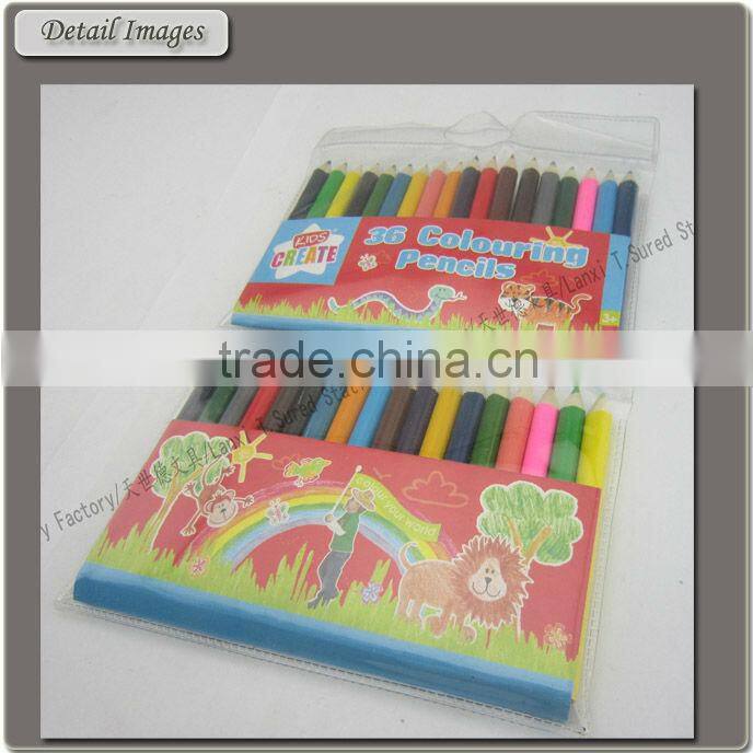 36 Pcs Round Shape Mini Drawing Color Pencil Set