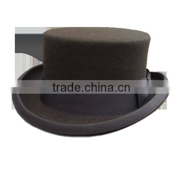 Wool felt top hat formal hat