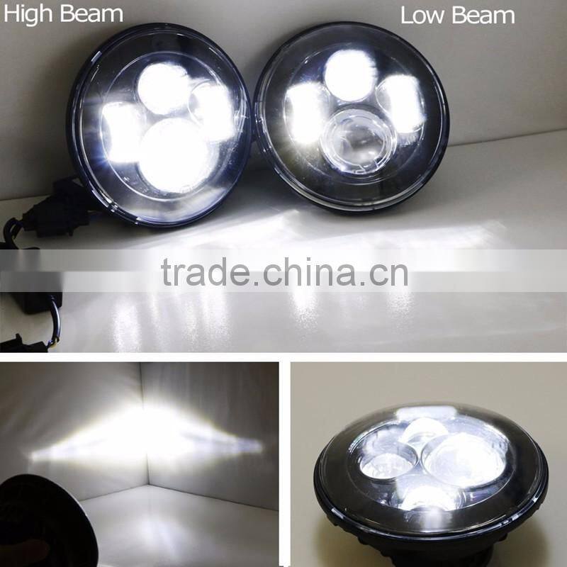 7" Round LED Projection Daymaker Headlight car Headlight Kit for Harley Motorcycles Jee-p Hummer Lan-d Rover
