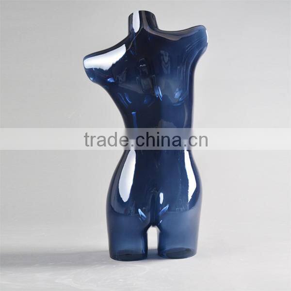 plastic full body mannequin, display transparent female mannequin