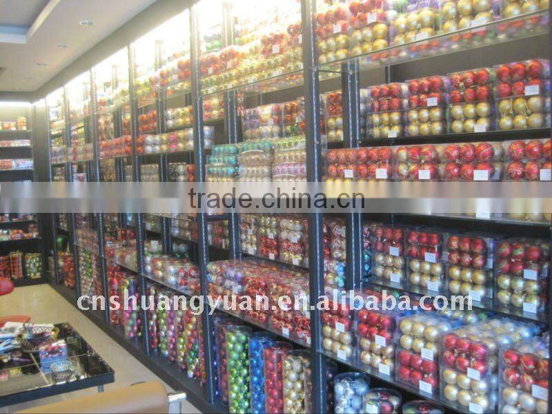 Foam christmas ball with flower ornament