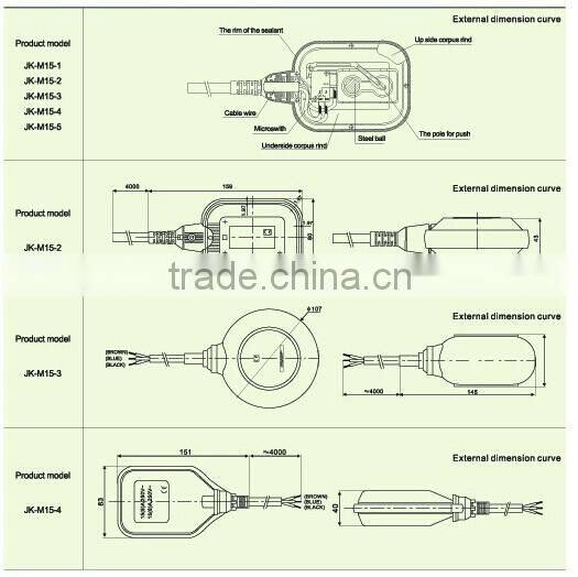 Hot selling high quality fuel tank float switch pump submersible for sale