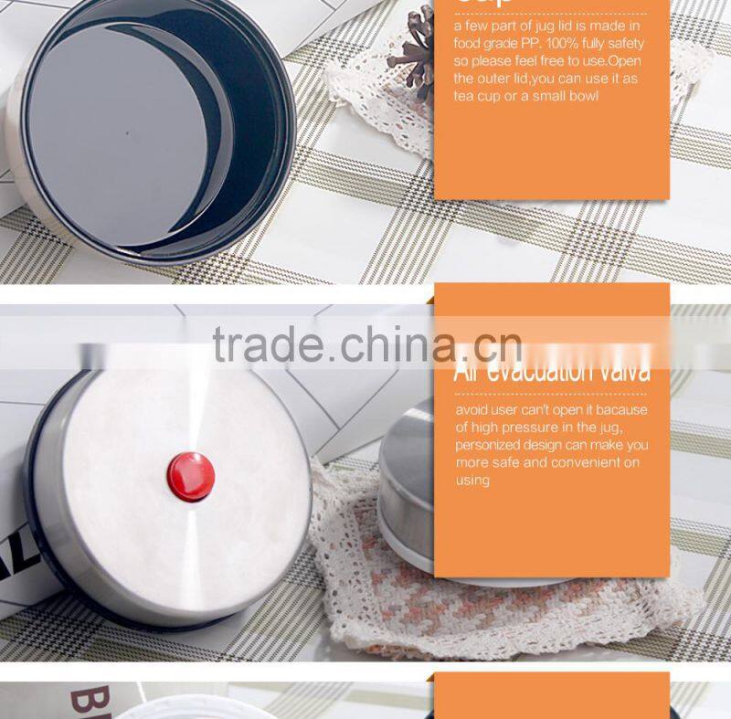 stainless steel vacuum hot food thermos container / thermos food jar / soup thermos