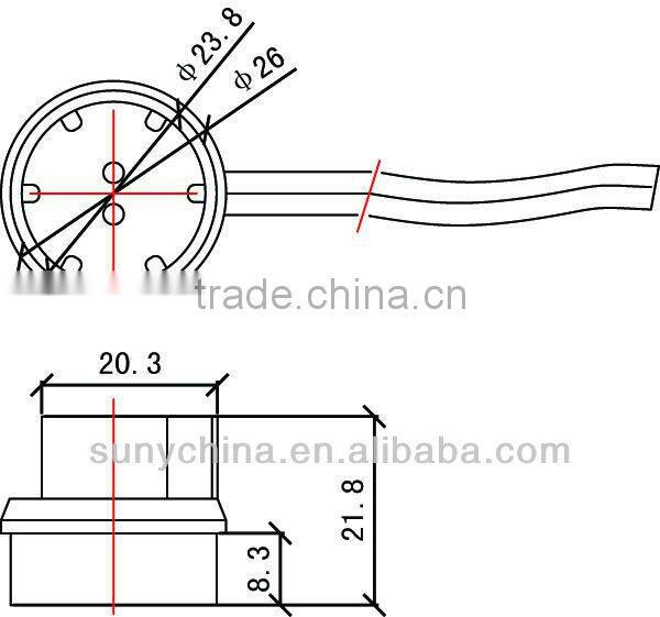 G5 Waterproof & Dustproof Fluorescent Lamp holder (YG048)