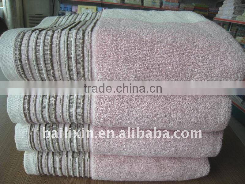 100% cotton high quality towel/bath towel/beach towel
