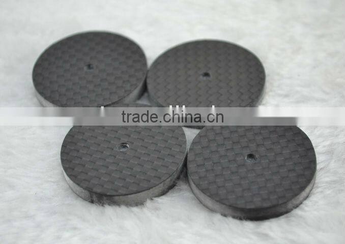 Carbon Fiber Speaker Spike Pad Base Stand Protective Black Gray