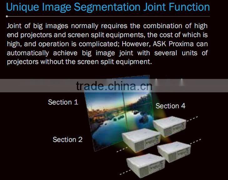 Large venue Projector Daytime high power projector large outdoor projector HDMI RJ45 WXGA 1280x800pixels 7000lumens