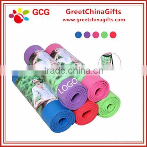 High quality NBR light weight eco-friendly yoga mat with bag