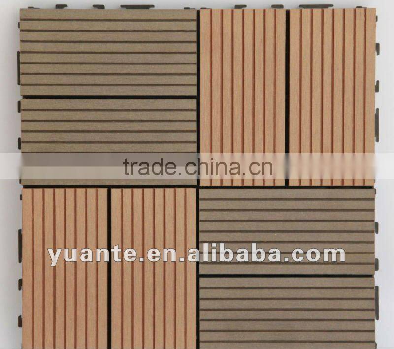 Durable and easy-install wpc diy tiles, anti-slip diy deck.