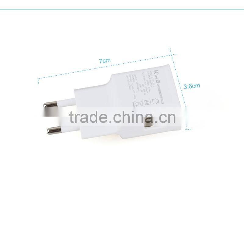 Fast the charger 5v 2A output portable quick wall mount USB traval adapter for mobile phone