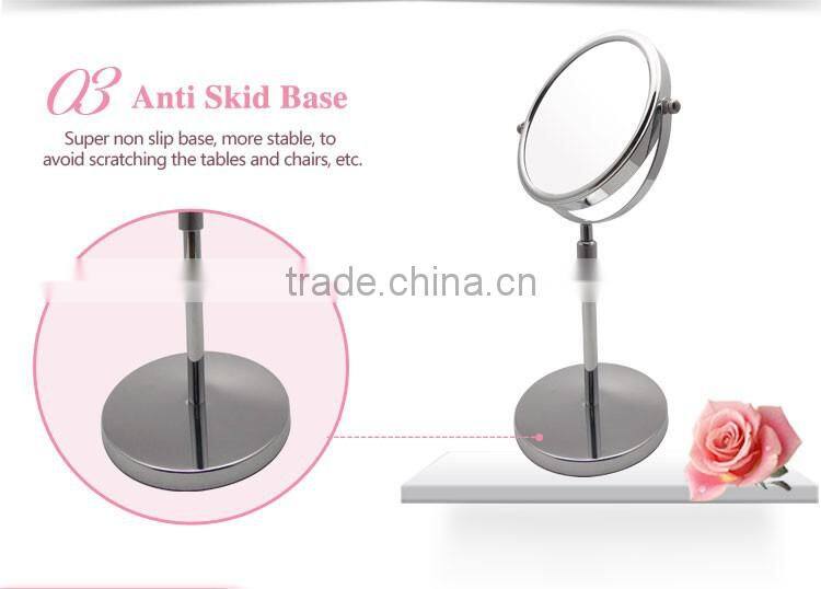 Round Shape Magnification Cosmetic Table Mirror