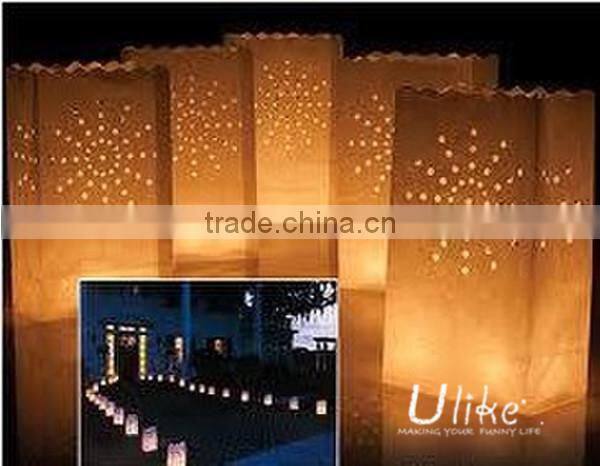 paper bag for candle New design luminaria candle bag