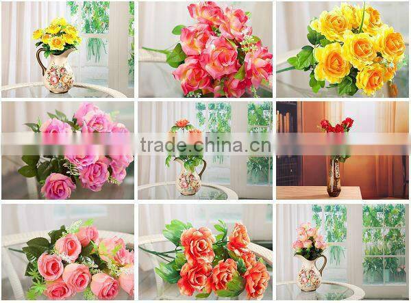 cheap beautiful decorative indoor single artificial plants