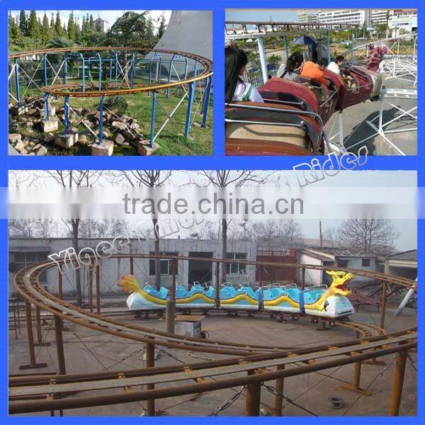 Large siexe fairground ride sliding dragon