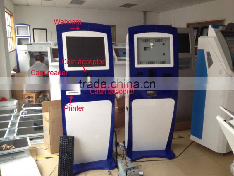 Interactive Payment Kiosk Touch Screen Barcode Scanner