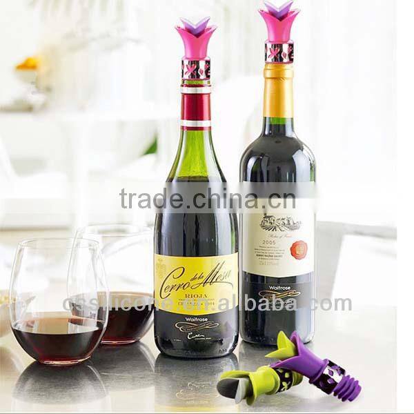 2014 top sale silicone wine bottle stopper,high quatity bottle stopper,fancy bottle stopper for party