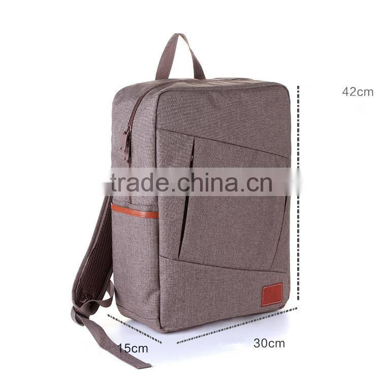 Fashion backpack wholesale high school students laptop backpacks canvas rucksack