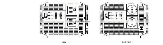 Mean well 110v 2500W Modified Sine Wave power inverter 2500w