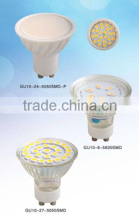 2013 NingBo 3W GU10 Dimmable Lamp with 5630 SMD LED