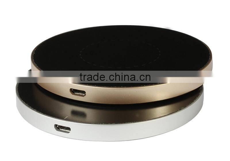 Micro USB qi wireless charger Metal Charger For Iphone Charger Portable Wireless charger