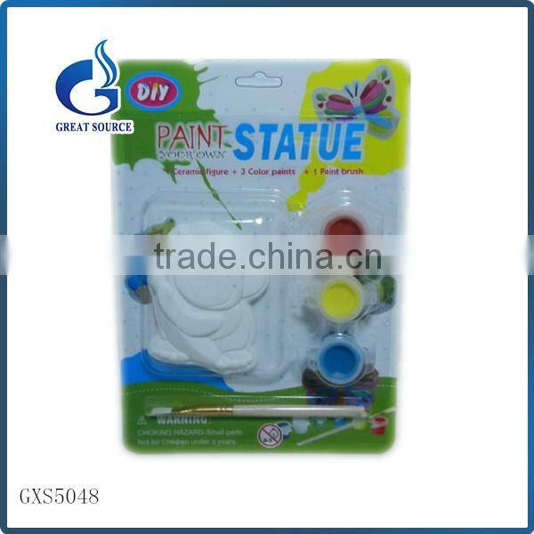 Non-toxic Diy drawing ceramic painting animal gift for children