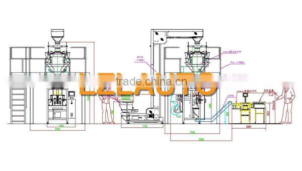 Full automatic big bag weighting vacuum packing machine