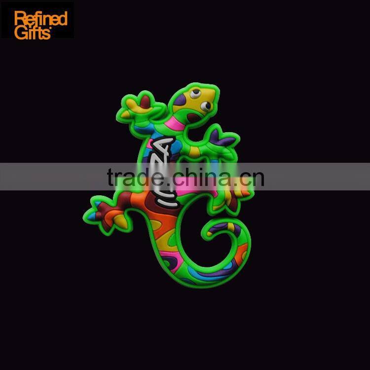 Creative IBIZA Gecko PVC Rubber 3D Fridge Magnets OEM Menufacture ECO-friendly