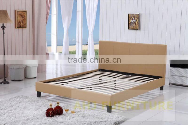 canopy bed frame, red leather bed frame, leather bed frame