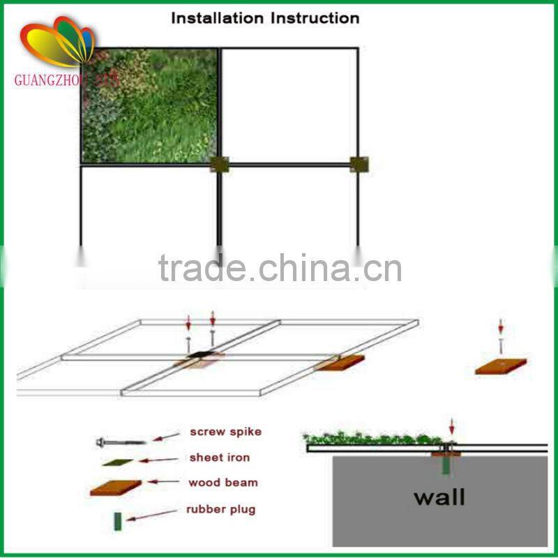 vertical plastic green wall artificial plant wall for interior decoration