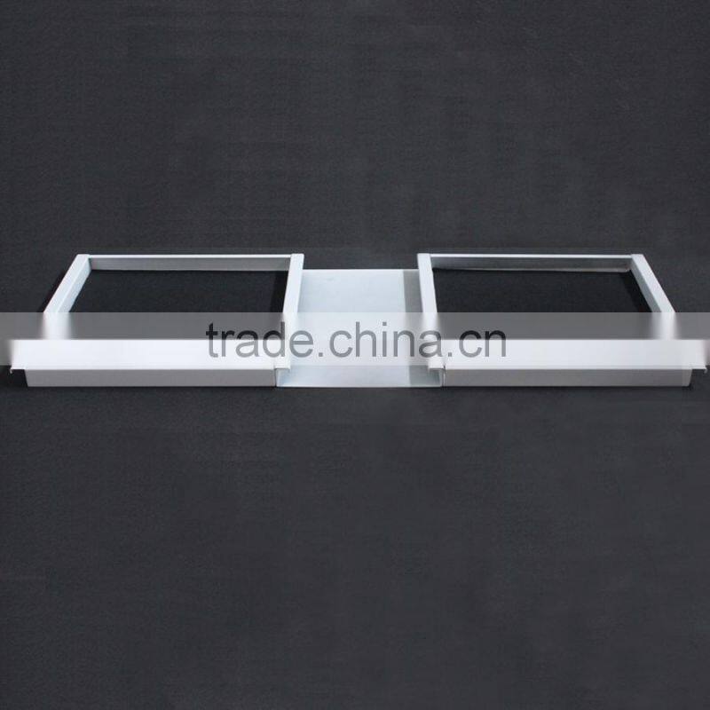 Round Straight Perforations Suspended Metal Ceiling Aluminum K shaped Expansive Ceiling