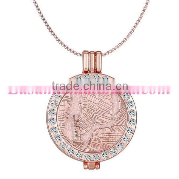 European style locket necklace/gold necklace