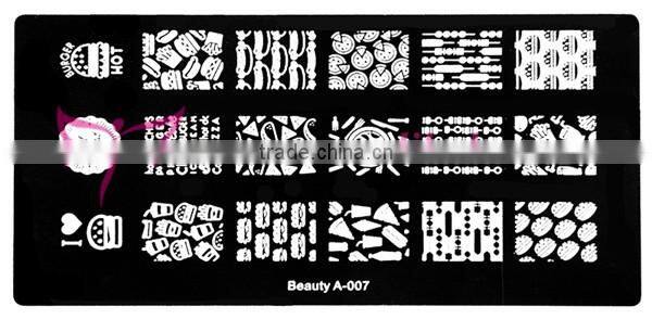 Sexy stamping nail art plate,beauty-A series nail art stamp plate