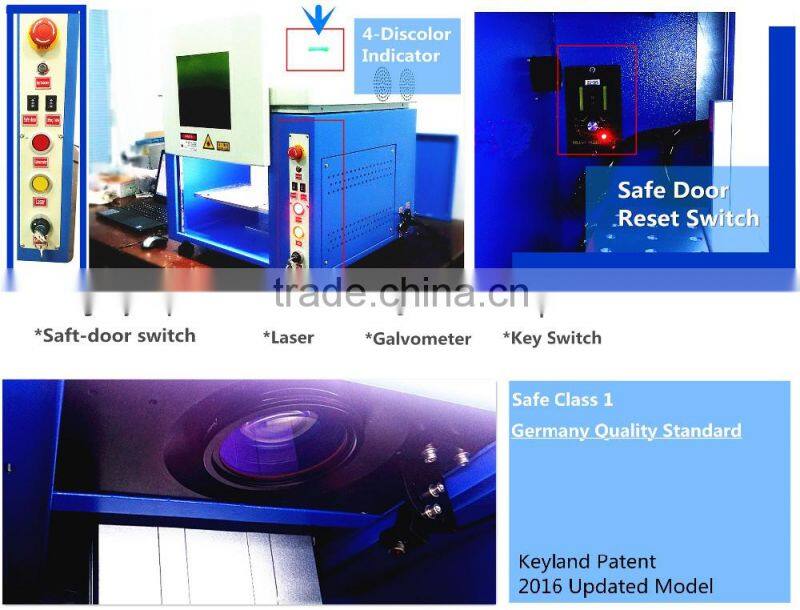 Keyland Metal Logo Laser Engraving Marking Machine Auto Lift