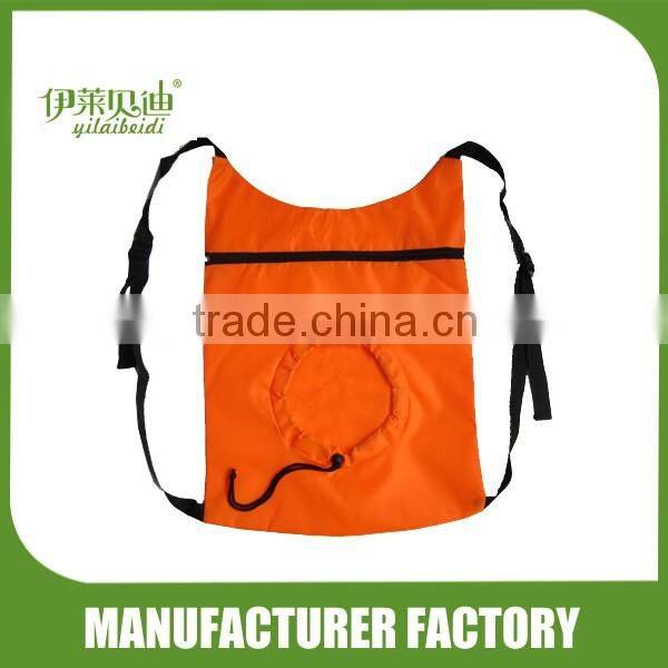 Single layer folding bag with handle